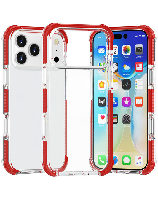 Anti-Shock Protective TPU Sport Case for iPhone 17 Pro Max / 18 Pro Max (DARK RED)