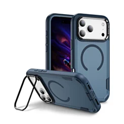 Shockproof Magsafe Case with Camera Stand for iPhone 17 Pro Max / 18 Pro Max (SAPPHIRE BLUE)