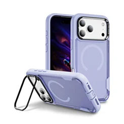 Shockproof Magsafe Case with Camera Stand for iPhone 17 Pro Max / 18 Pro Max (PURPLE)