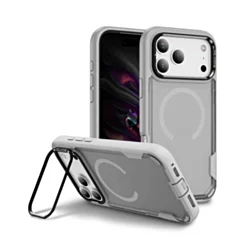 Shockproof Magsafe Case with Camera Stand for iPhone 17 Pro Max / 18 Pro Max (GRAY)