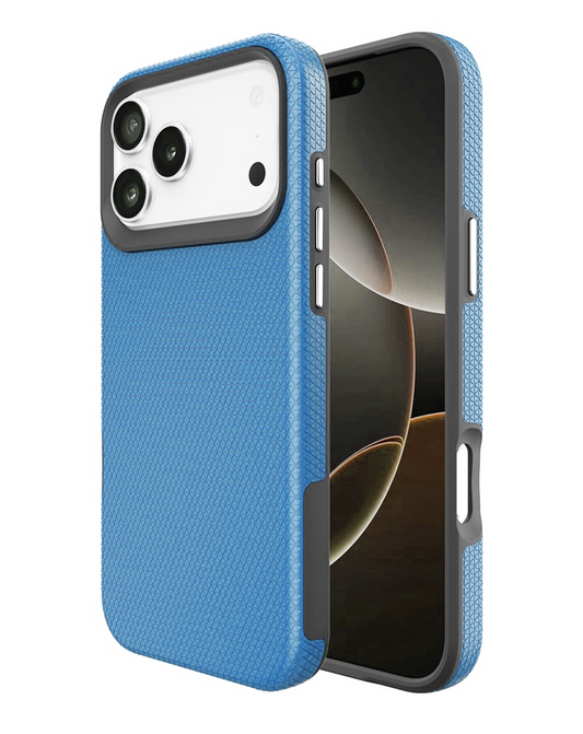 Shock Absorption Protective Dual Layer Case for iPhone 17 Pro Max / 18 Pro Max (LIGHT BLUE)