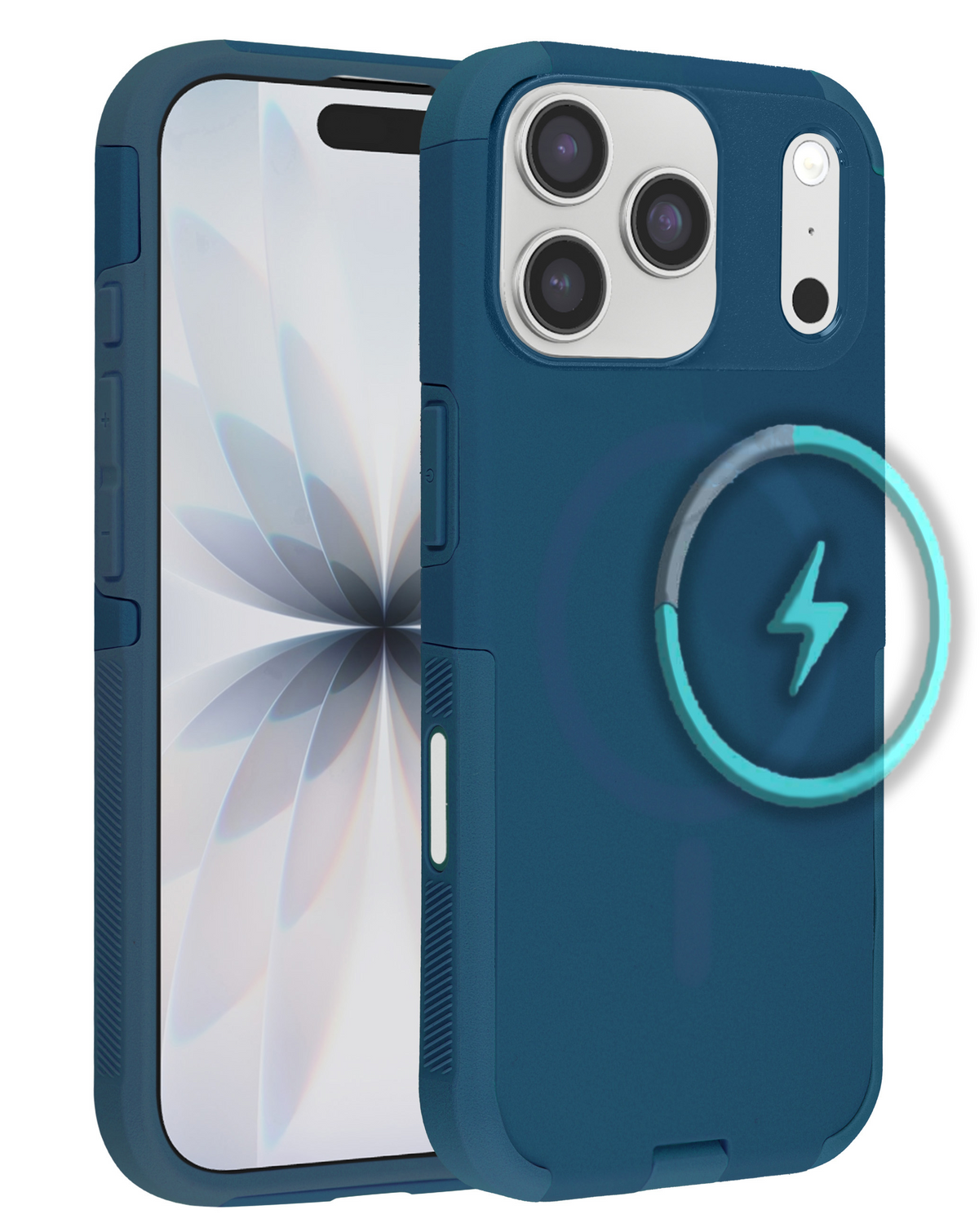 Dual Layer Cases with Wireless Charging for iPhone 17 Pro Max / 18 Pro Max (BLUE)