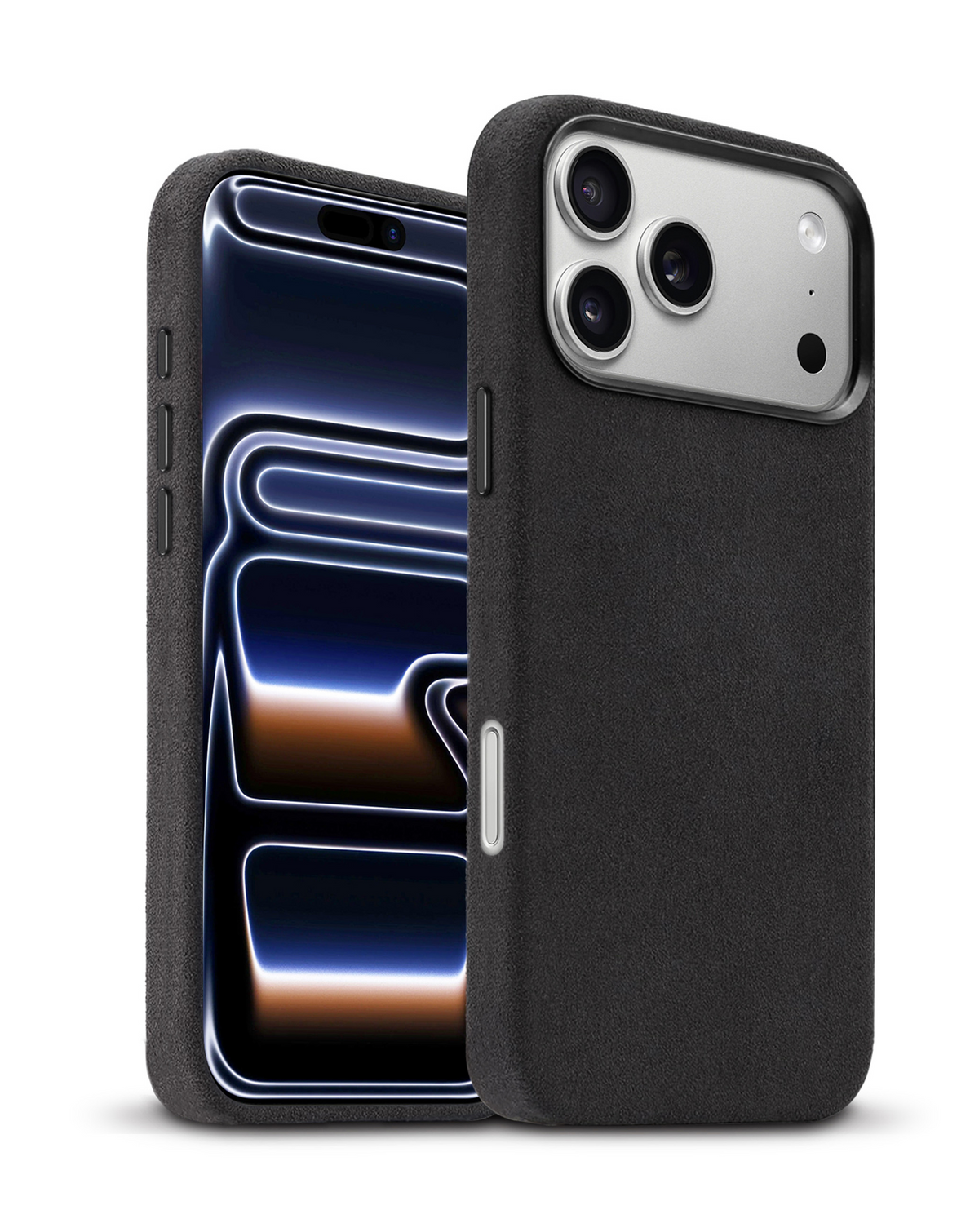 xBase by PowerPeak Suede MagSafe Case (Black) for iPhone 17 Pro Max / 18 Pro Max