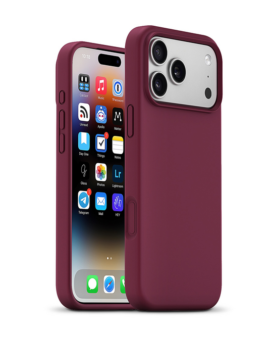 xBase by PowerPeak MagSafe Compatible Silicone Case (Cherry) for iPhone 17 Pro Max / 18 Pro Max