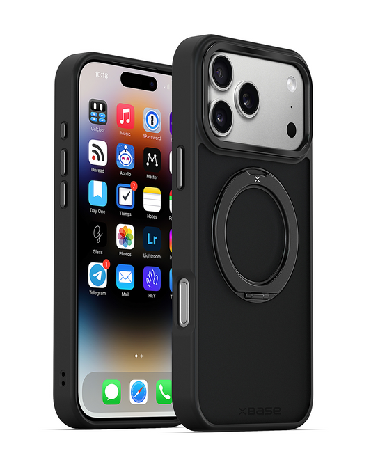 xBase by PowerPeak DuoHybrid with Kickstand MagSafe Protective Case (Black) for iPhone 17 Pro Max / 18 Pro Max