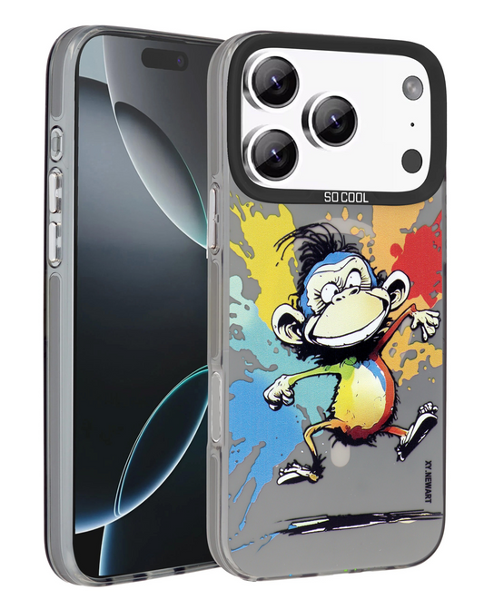 Animal Graffiti Design Wireless Charging Case for iPhone 17 Pro Max / 18 Pro Max (STAR POWER HERO)