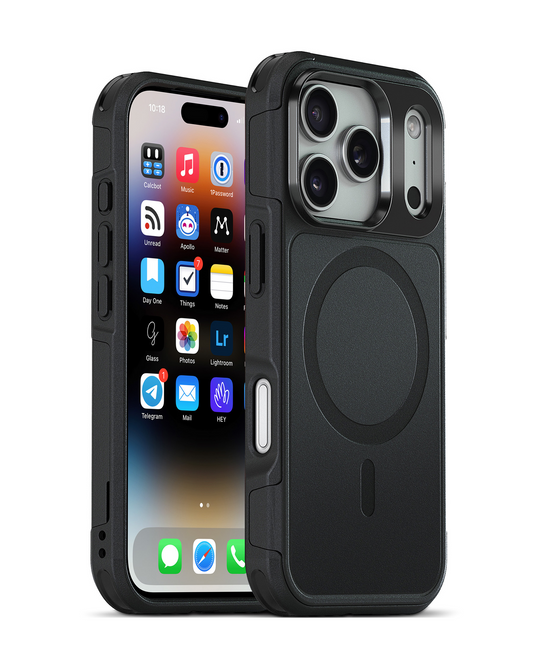 xBase by PowerPeak ProTech MagSafe Compatible Rugged Armor Protective Case (Black) for iPhone 17 Pro Max / 18 Pro Max