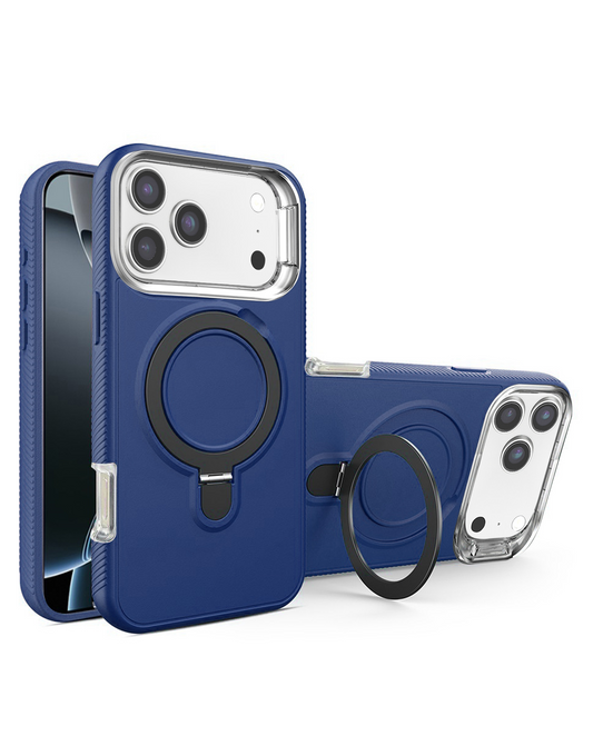 Support Heavy Duty Case with Wireless Charging Kickstand (Royal Blue) for iPhone 17 Pro Max / 18 Pro Max