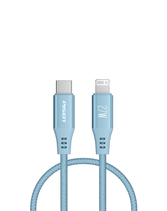 PISEN MagiPi Magloop USB C-L Fast Charging Cable (Blue) (27W) (3ft)