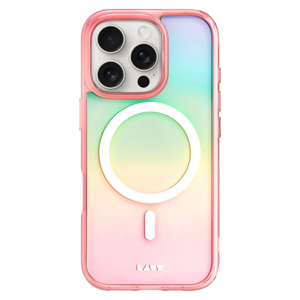 Laut - HOLO MagSafe Case for Apple iPhone 16 Pro Max - Holo Pink