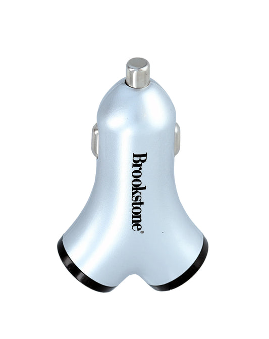 Brookstone 4 Port Car Charger - Y-Shaped Rapid Charger
