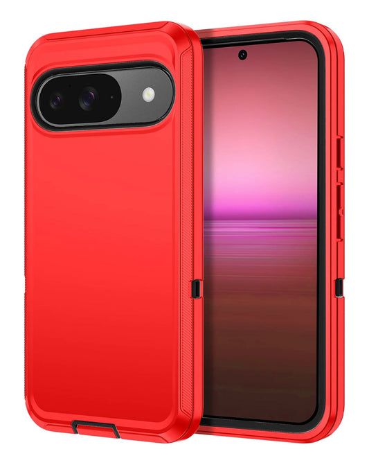 Heavy Duty Case for Google Pixel 10 (RED & BLACK)