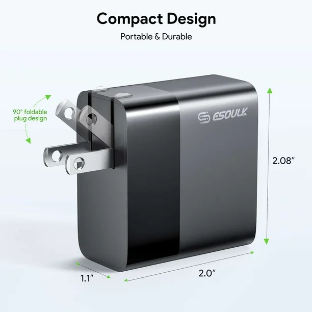 ESOULK 45W Dual Port Wall Charger