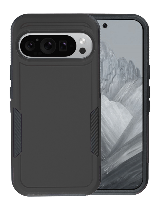 Google Pixel 10 Dual Layers Shockproof Strong Case - BLACK