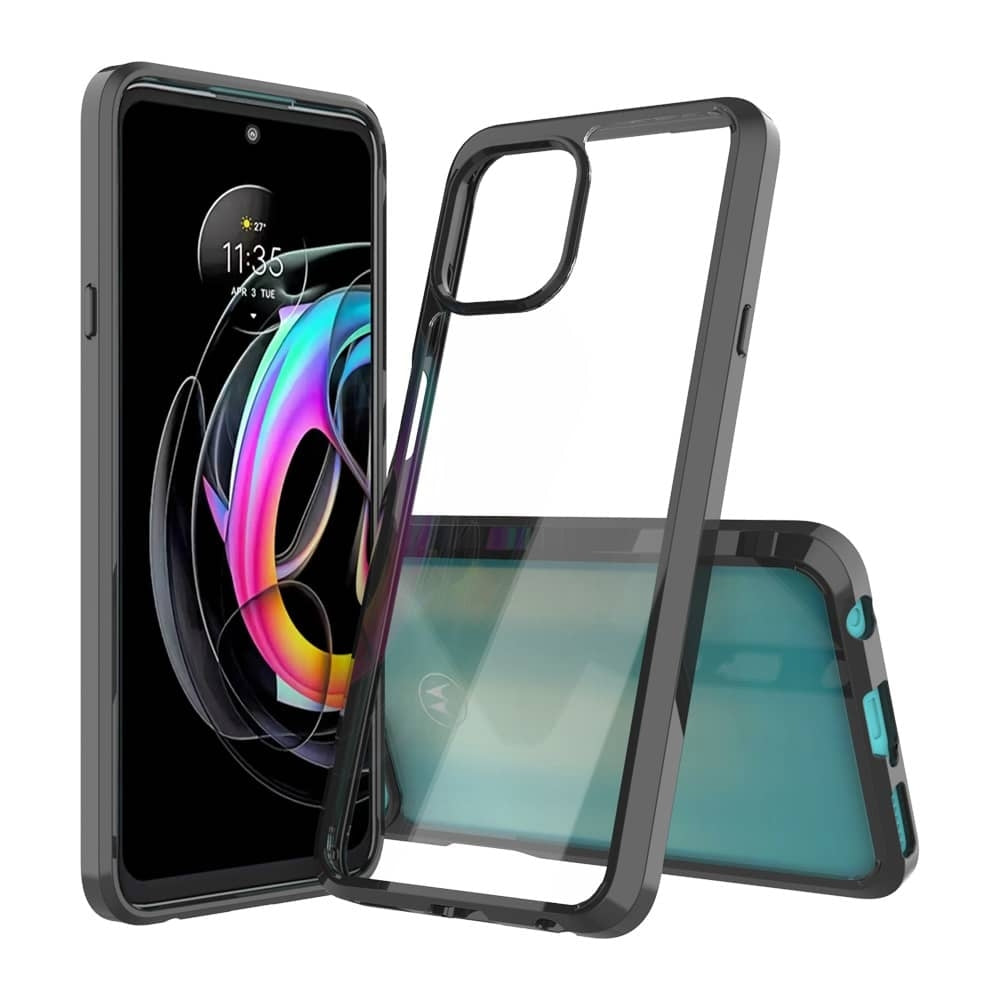 Moto Edge 20 Lite Hybrid Case with Air Cushion Technology - BLACK