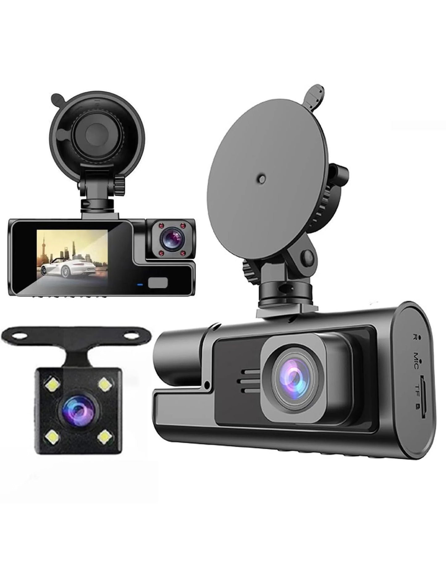 Night Vision Full HD Dash Cam with (1800 mAh) Battery