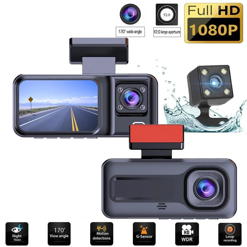 Night Vision Full HD Dash Cam with (1540 mAh) Battery