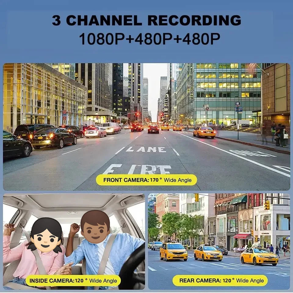 Night Vision Full HD Dash Cam with (1540 mAh) Battery