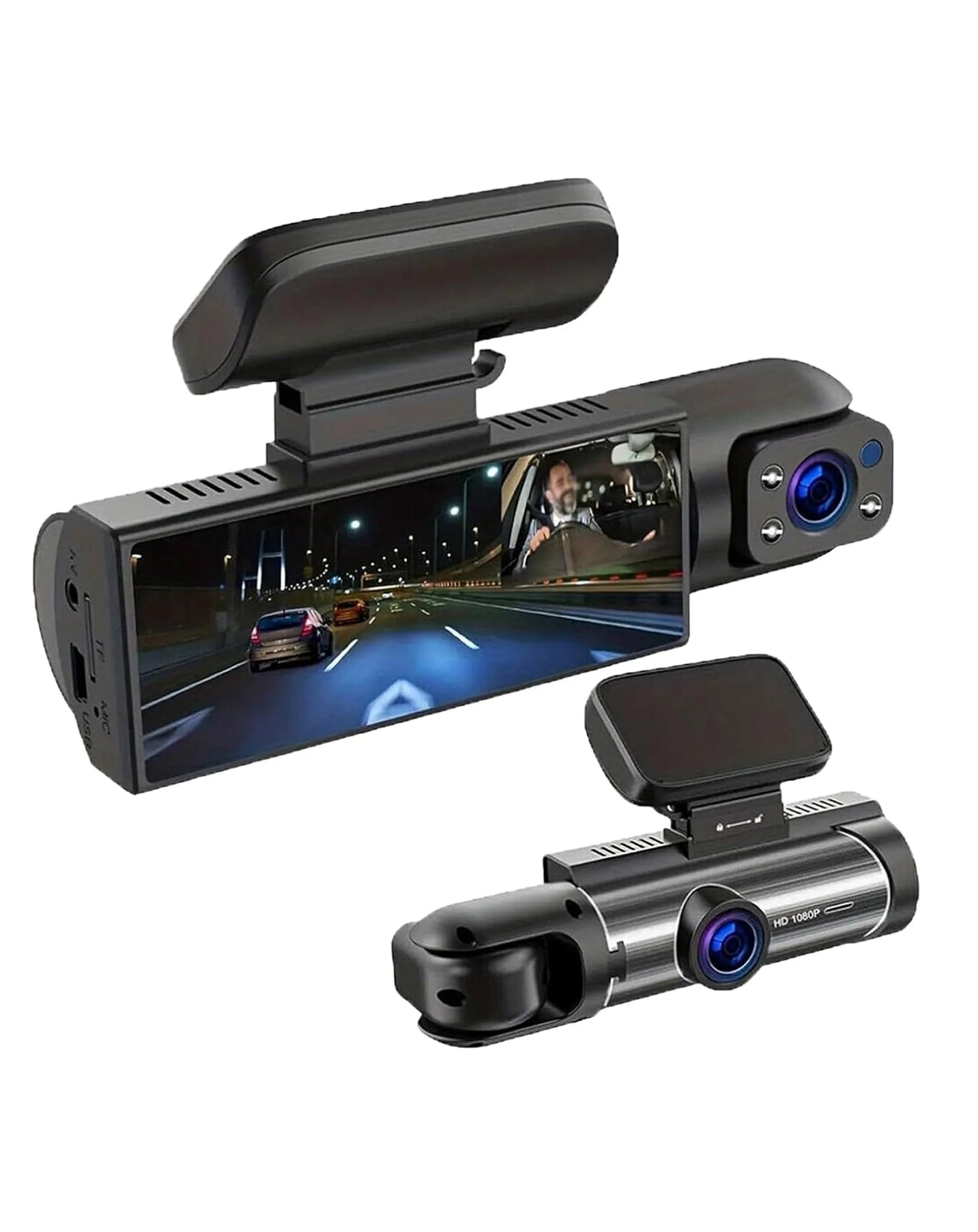 Slim Design Full HD Dash Cam with (1540 mAh) Battery