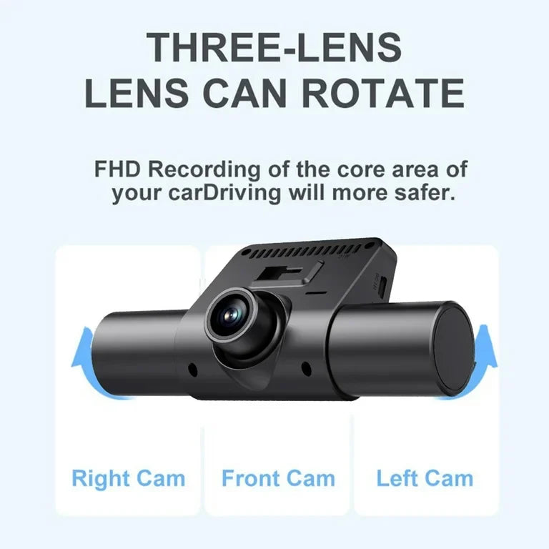 Dual Wide Angle Full HD Dash Cam with (150 mAh) Battery