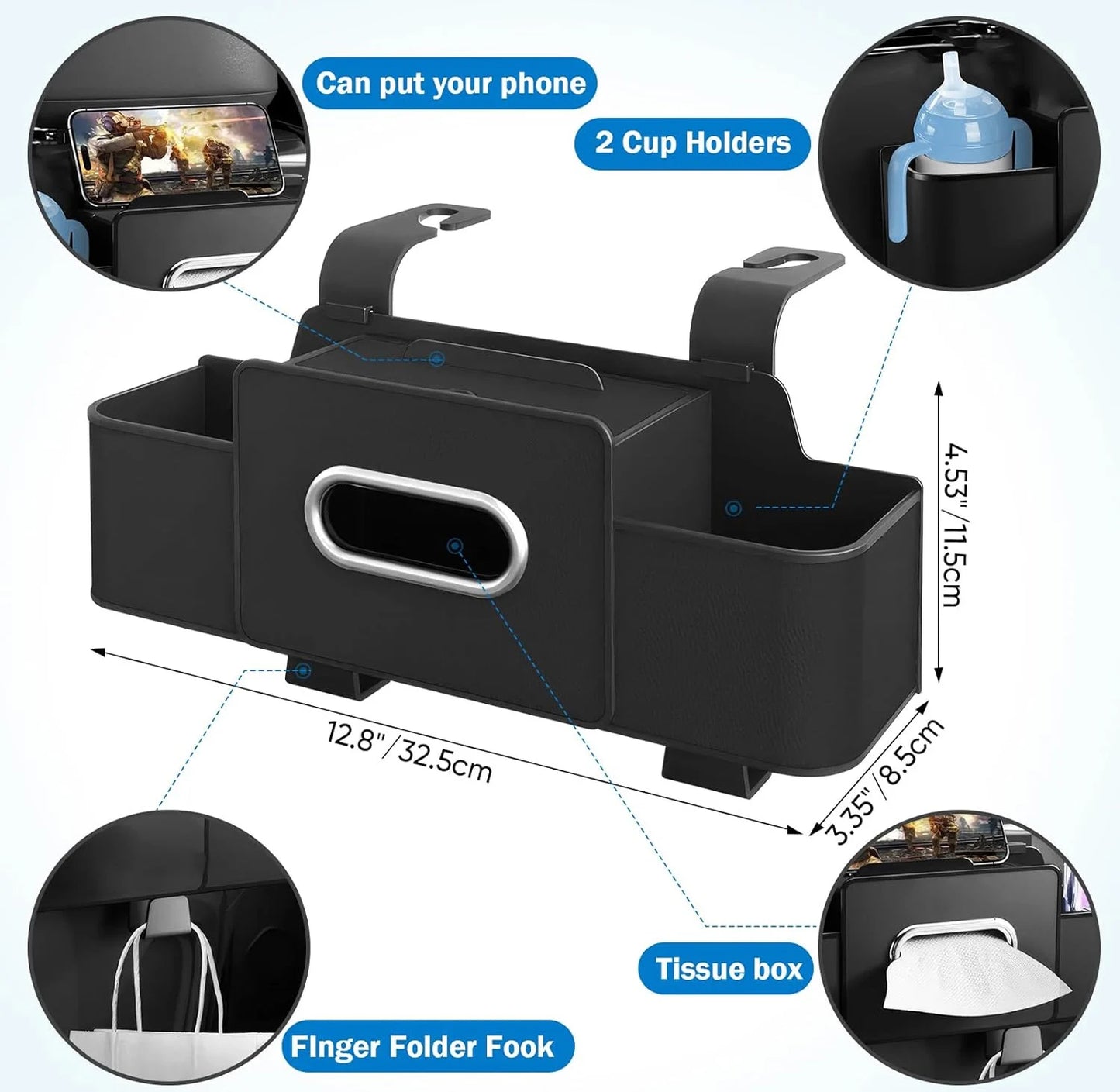 Multifunctional Car Seat Back Storage