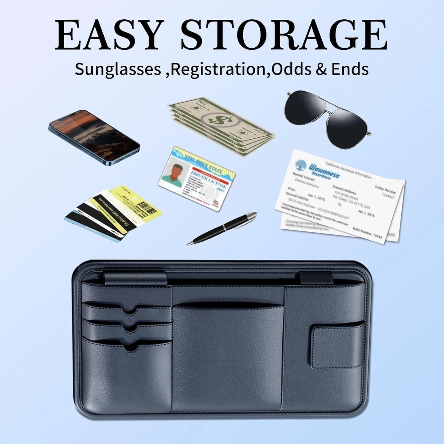 Sun Visor Storage