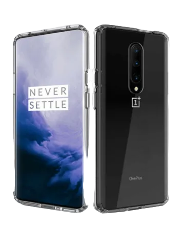 OnePlus 7 Hybrid Case with Air Cushion Technology - CLEAR