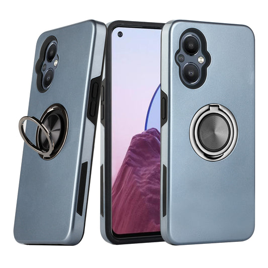 OnePlus Nord N20 5G Dual Layer Magnetic Hidden Ring Case Gray
