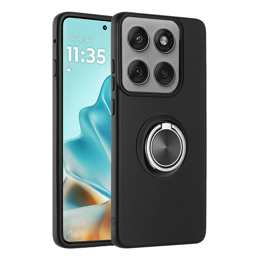 Motorola Edge 2025 Ring Kickstand Case Black