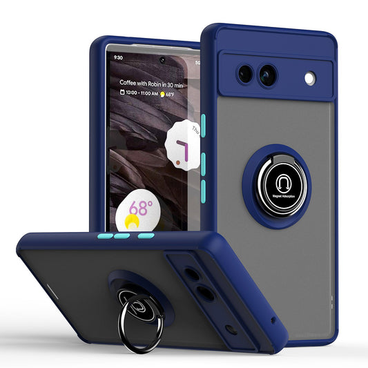 Google Pixel 7a Matte Ring Case Blue