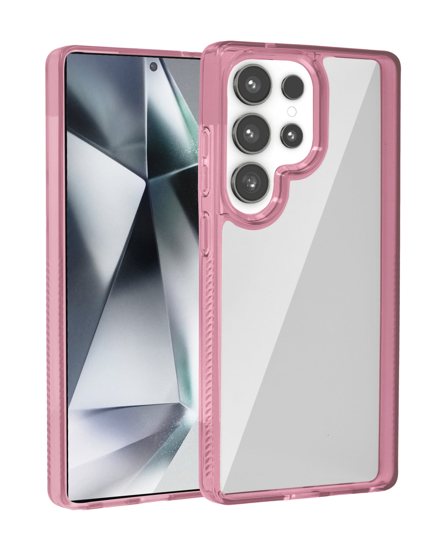 Galaxy S25 Ultra Hybrid Case with Air Cushion Technology - PINK