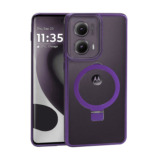 Motorola Edge 2024 Ring Kickstand Case Purple