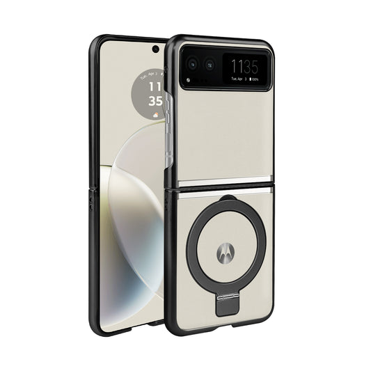 TES Motorola Razr 2023 Ring Kickstand Case Black