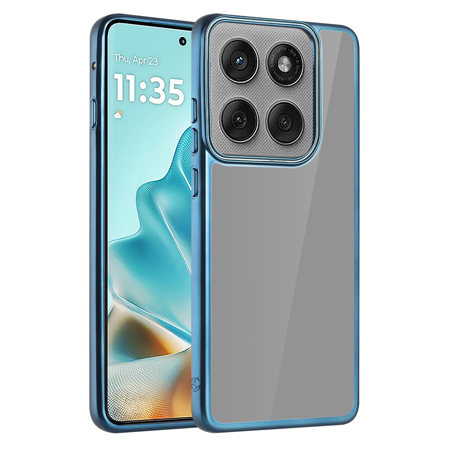 Motorola Edge 2025 Protection Case Blue