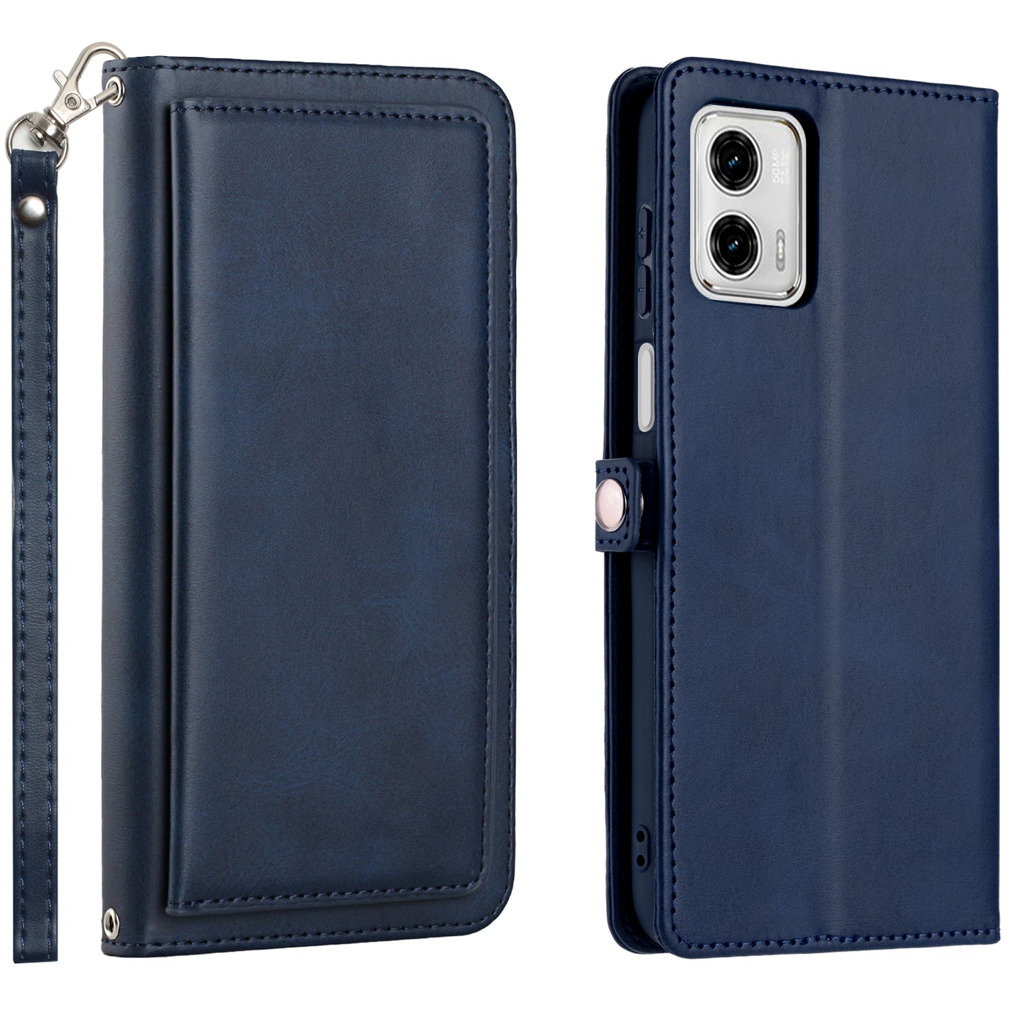 Triple Layered Multi-Card Slot Wallet Case Blue
