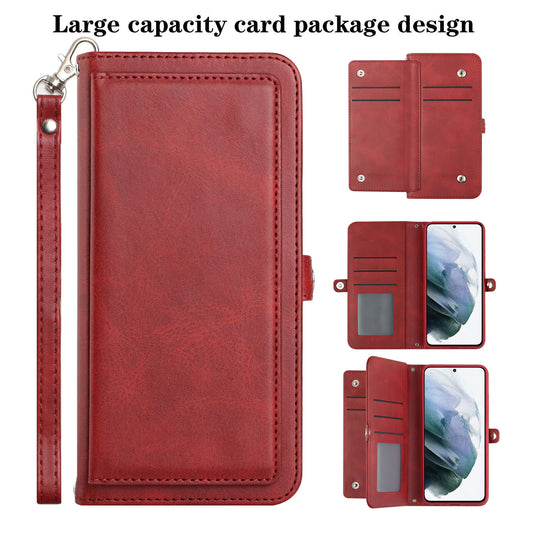 Triple Layered Multi-Card Slot Wallet Case Red