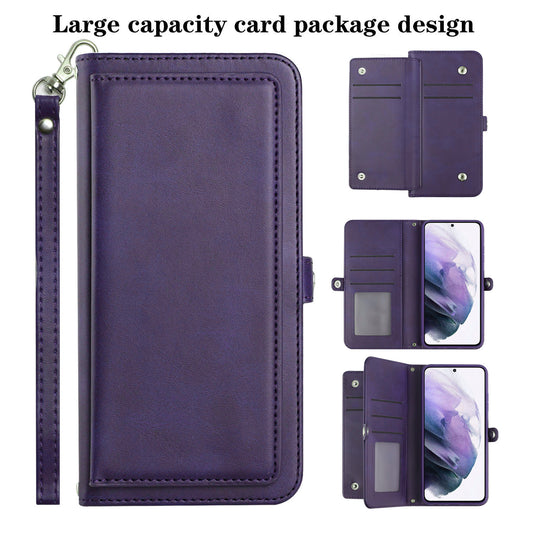Triple Layered Multi-Card Slot Wallet Case Purple