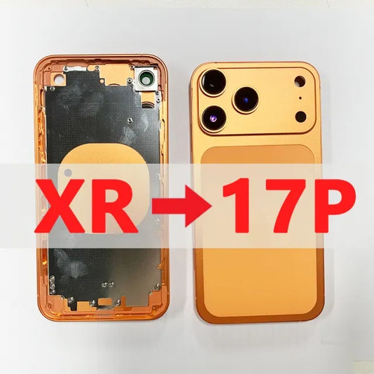 DIY iPhone XR Convert to 17 Pro, XR Body iPhone 17 Pro Back Cover Housing,iPhone XR Like iPhone 17 Pro Body Housing